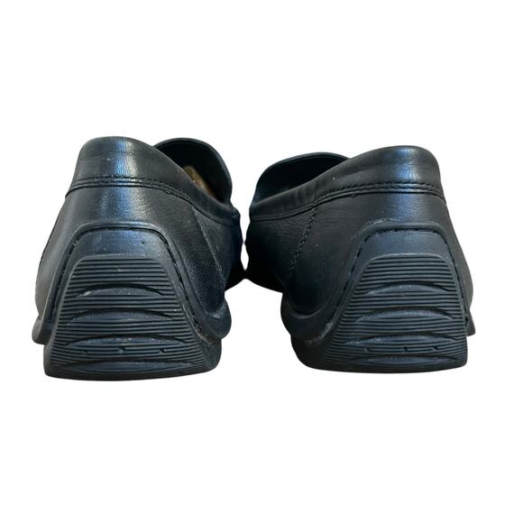 Ecco Black Leather Moc Driving Loafers Size 45 11-11.5 Slip On - Picture 11 of 12